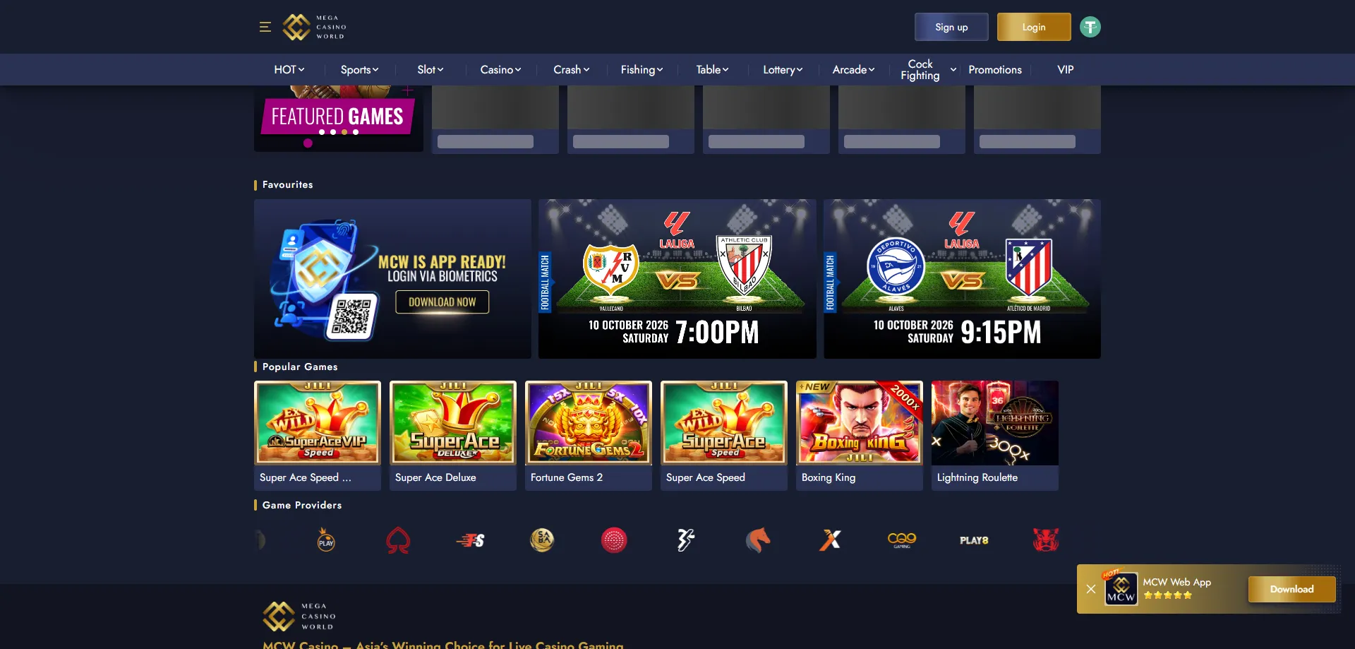 MCW Mega Casino sports betting bonus — risk-free bet builder offer