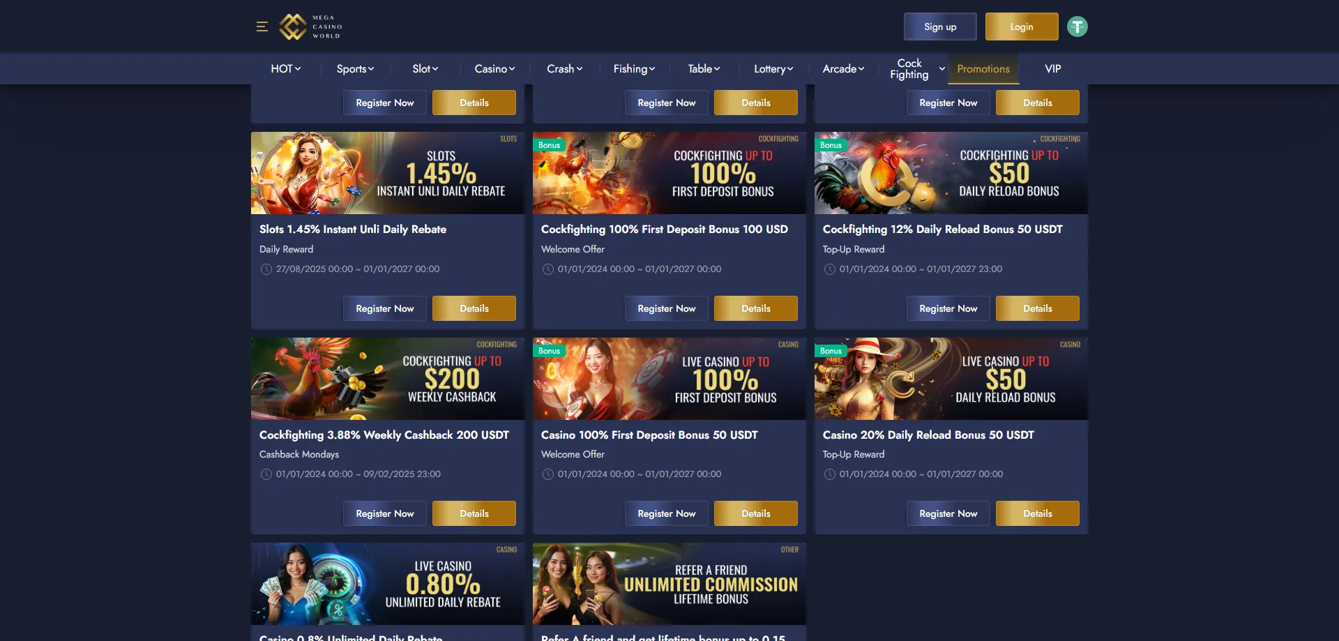 MCW Mega Casino welcome bonus — 150% up to 10,000 BDT for new players