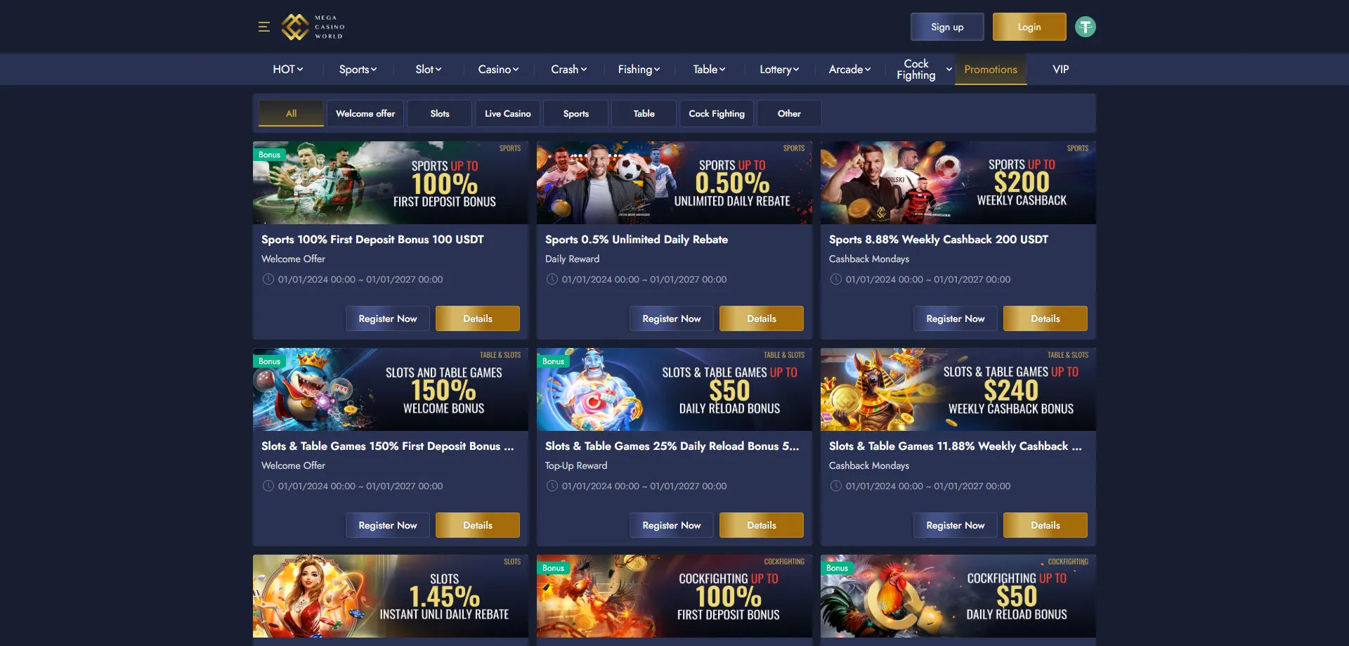 Mcw Mega Casino Bangladesh 150% welcome bonus up to 10000 BDT